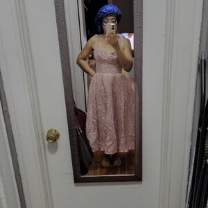 House Of CB Mauve jacquard Dress